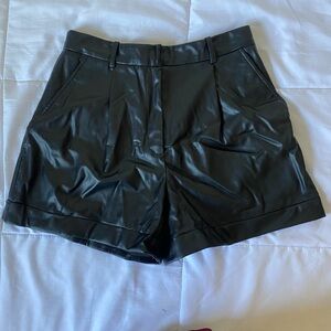 Zara Leather Shorts
